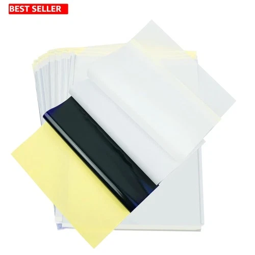 Tattoo Transfer Paper 50 Sheets Stencil A4 Size Professional Durable Supply Kit video thumbnail