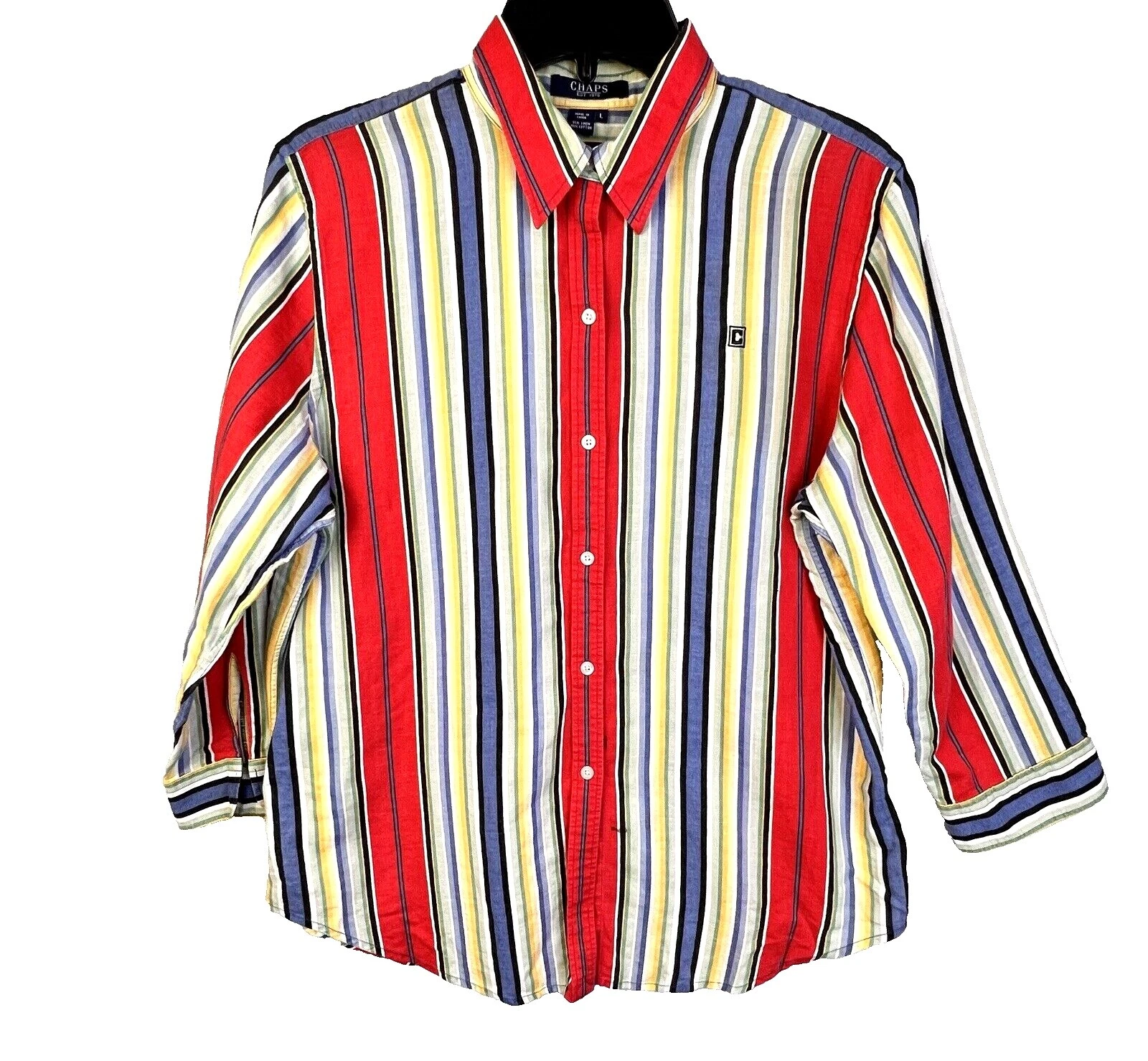 Chaps Women's Regular Size Linen Tops for Women