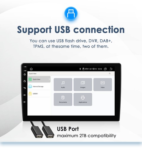 10"Android 14 Autoradio Carplay GPS Navigation Bluetooth DAB For MG HS 2018-2021 - Bild 13 von 13