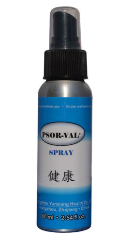 PSOR VAL Spray for Skin Symptoms, Psoriasis, Dermatitis, Dandruff 2.54 oz/60ml - Afbeelding 1 van 2
