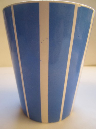 Vintage Waechtersbach Cup Set Lot of 3 Striped Black Gray Blue West Germany - Picture 7 of 12