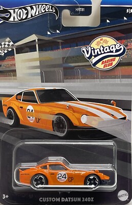 2024 Hot Wheels Vintage Racing Club B, Custom Datsun 240Z 1:64