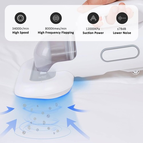 Portable Mattress Vacuum Cleaner 400W Professional Bed Vacuum Cleaner Corded Hig - Picture 2 of 5