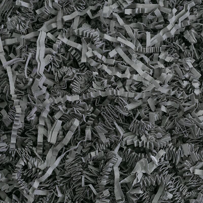 Crinkle Cut Paper Shred Filler (1/2 LB) for Gift Wrapping & Filling - Slate Gray