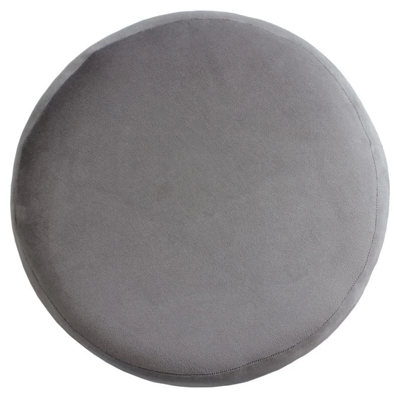 Ottoman Pouffes Sitting Mudda Puffy Stool for Living Room Metal Stand 16x16x18IN - Image 4 of 4