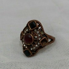 UNIQUE ANCIENT BRONZE RING ROMAN WEDDING OLD ARTIFACT AUTHENTIC RARE TYPE