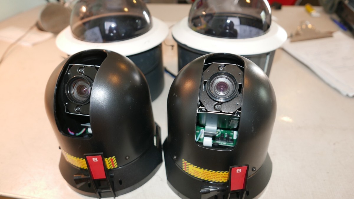 Lot of Pelco DD53TC16 Cameras in BB4T-F Housings REDUCED PRICE