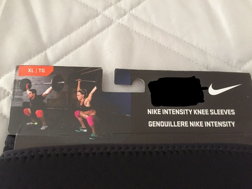$60 Nike Intensidad Rodillera Mangas Levantamiento de Pesas Entrenamiento Cruzado Fitness Soporte XL Foto 2 de 4