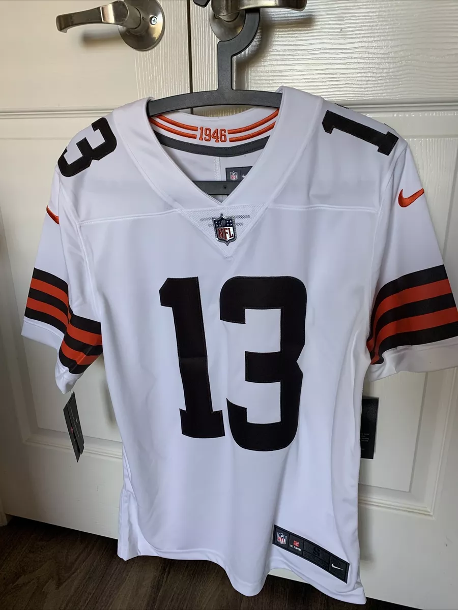 New Cleveland Browns Odell Beckham Jr. Size S Nike NFL Game Jersey 1946 White
