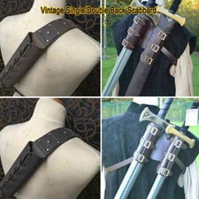 Medieval Style Back Sheath Scabbard Knight Sword Warrior One/Double Shoulder