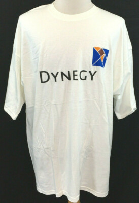 Dynergy Putting Our Energy To Work T-Shirt Mens 3XL White 100% Cotton SS New