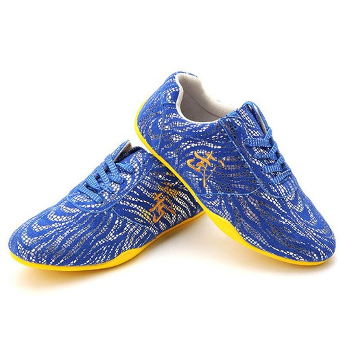 Leather Martial Arts Tai Chi Shoes Trainers Kung Fu Wingchun Sneakers 武 Pattern - Picture 15 of 18