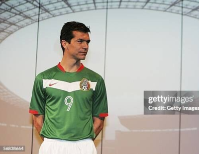 Mexico National Team Home - World Cup 2006 - J. Borgetti # 9 - XL