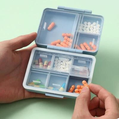 Pillendose Medikamenten-Organizer Spenderbox Reiseetui Tablet-Behälterhalter Z - Bild 1 von 4