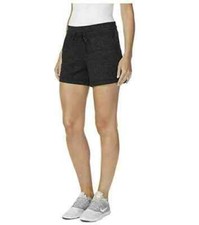 32 DEGREES Cool Women's Lightweight Fleece Lounge Short W Pockets Black M