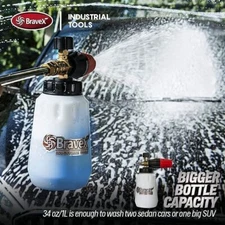 Car Cleaning Wash Pressure Washer Snow Foam Lance Cannon Sprayer Gun Soap Bottle