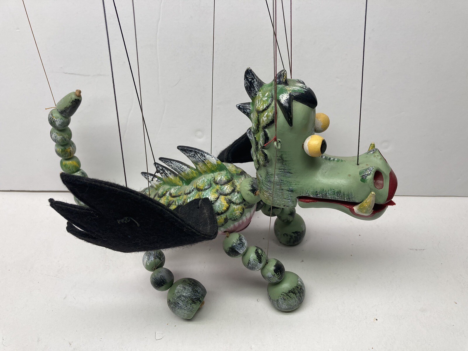 Vintage 1960's Pelham Wood String Puppet Mother Dragon in