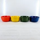 set 4 GUSTO BOWLS sage daffodil poppy lapis FIESTA WARE 28 OZ. NEW