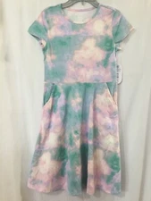NWT Wonder Nation Tie Dye Dress Girls Play pockets Teal Pink Many sizes