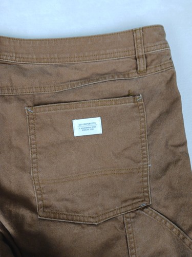 REI Trailsmith Pantalone Doppio Ginocchio Tela Marrone 40x30 (41x29) Uomo Utility Workwear - Foto 9 di 13