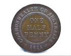 1911 Australia Half Penny — photo from another recent sale