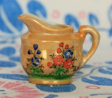  1 Antique Lusterware Hand Painted Floral Childs Tea Set CREAMER ONLY Japan