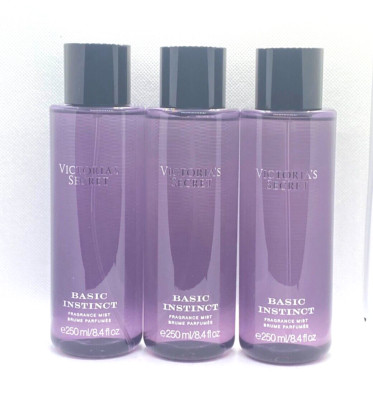 VICTORIA'S SECRET BASIC INSTINCT FRAGRANCE BODY MIST 8.4FL OZ/250 ml *SET OF 3*