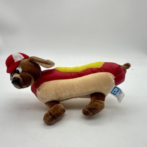 Plush DACHSHUND Weiner Dog as HOT DOG Wonder Toy Co 2007 7” - Picture 4 of 12