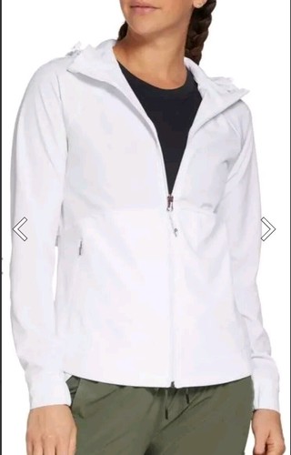CALIA BY CARRIE UNDERWOOD Perforated Jacket Hood Mesh Black Rose Gold Hardware S - Picture 9 of 13