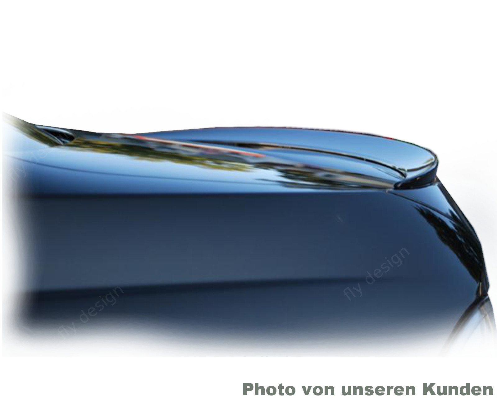 Black Painted Slim Spoiler for VW Phaeton Rear Spoiler Rear Lip