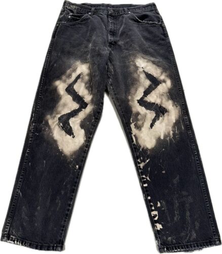 men 32 jeans wrangler custom lightning - Picture 2 of 5