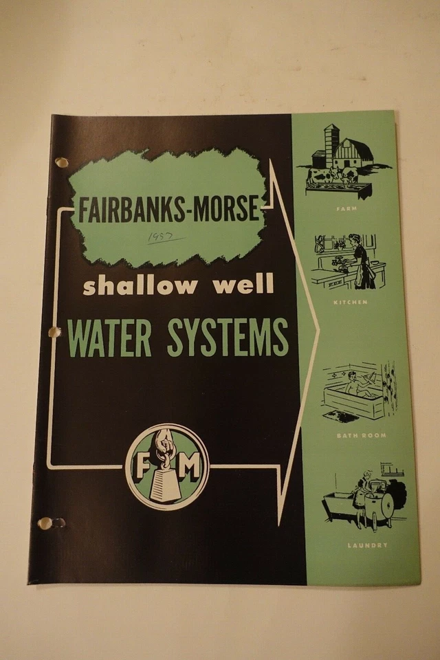 Vintage 1950's Fairbanks-Morse Farm Catalog Inserts - Pumps Wells  Water Systems | eBay