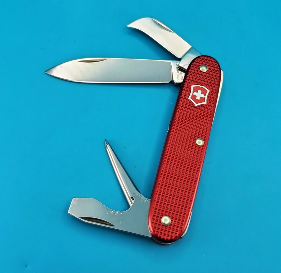 Victorinox Pioneer Rancher Red Alox Swiss Army Knife Multi Tool