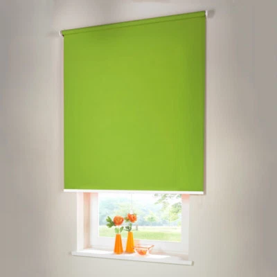 Verdunkelungsrollo Mittelzugrollo Springrollo Rollo - Höhe 180 cm limone - Bild 1 von 3