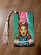 High Priestess-Light SeerTarot Bookmark Oracle Card Art Deck Gift Purify&Charged