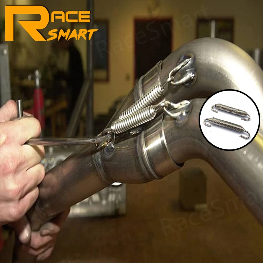 2PCS Exhaust Pipe Muffler Springs For Suzuki Hayabusa GSX1300R GSXR 600 750 1000 - Image 2 of 4