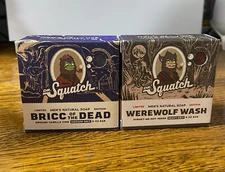 Dr. Squatch Bricc of the Dead Soap & Werewolf Wash soap limited edition bundle 