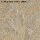 Sample Only Gold Design ID Palm Leaf Wallpaper