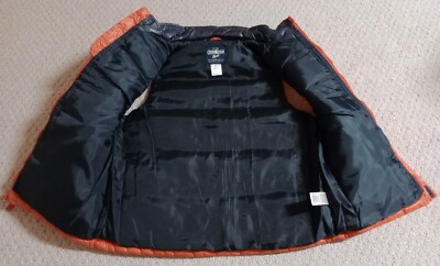 Oshkosh B'gosh Boys Size 7 Orange & Grey 100% Polyester Zip Up