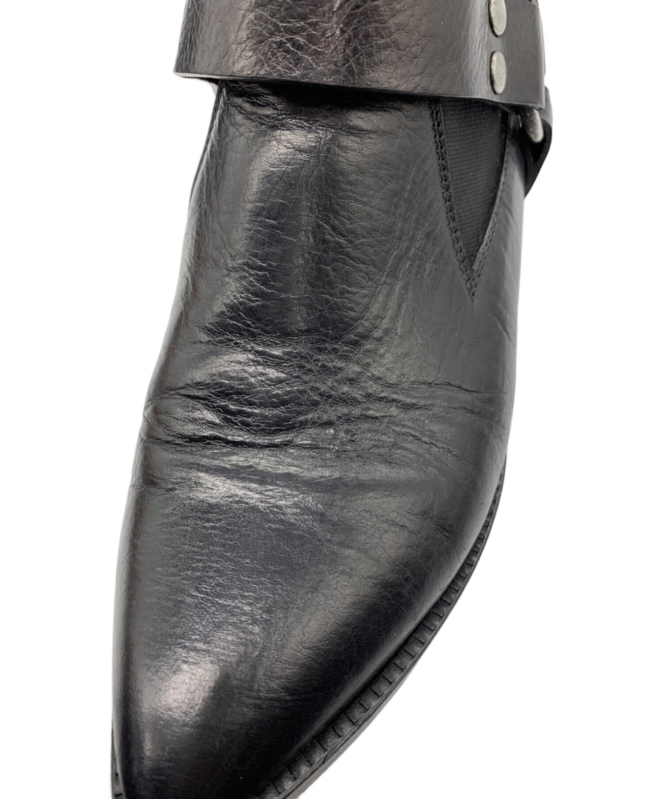 MM6 Maison Margiela Western scarpe pelle uomo nere taglia 38 (US:5) usate Giappone