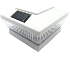 1-Pack Black / White / Copper 4" 5" 6" Solar Post Deck Cap Fence LED Light Vinyl