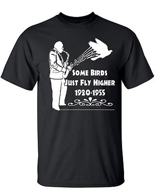Charlie Parker inspiriertes T-Shirt Vogel Miles Davis Be-Bop Jazz