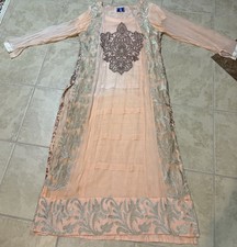 Peach Color Indian/ Pakistani Women Dress. Size : XL