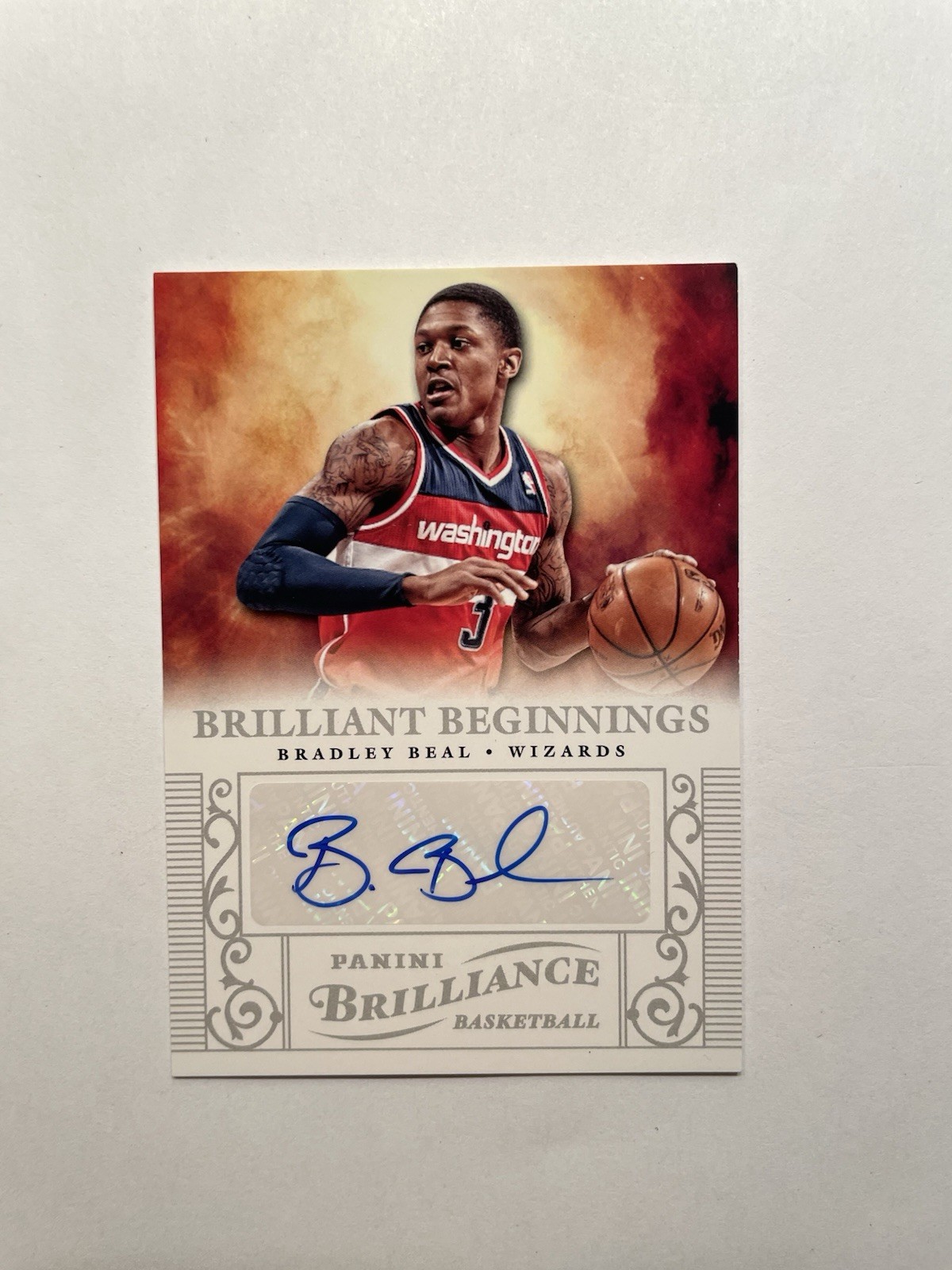 2012-13 Panini Brilliance Bradley Beal Brilliant Beginnings Auto RC #9 Wizards