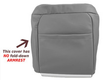 1995-1999 Chevy Split Bench Leather Seat Cover Gray 6040 Driver Bottom