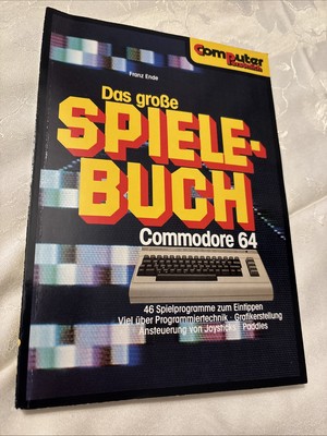 Das Große Spiele Buch Commodore 64 Franz Ende Computer Persönlich 1984 Vintage 