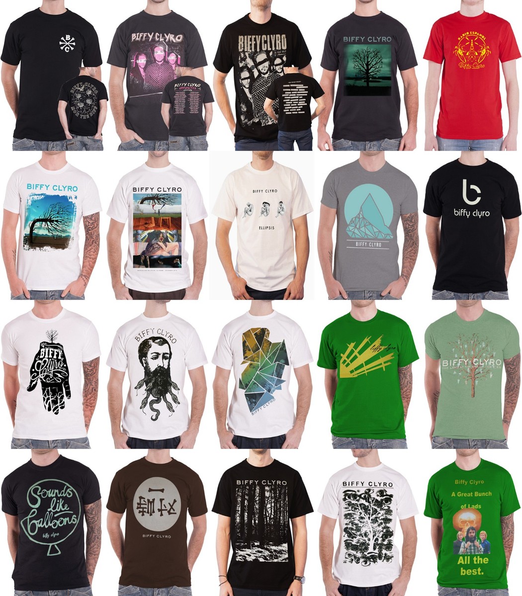 Camiseta Oficial De Biffy Clyro Opposit Camiseta De Rock Cocés Sólo Las Revo - Foto 4