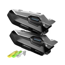 Fodsports T5 Motorcycle Helmet Bluetooth V5.4, 2-Way Helmet Intercom Communic...