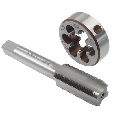 Murtenze 2 Pack M20 x 1.5 High-Speed Steel Tap and Die Set, M20 x 1.5mm Metri...