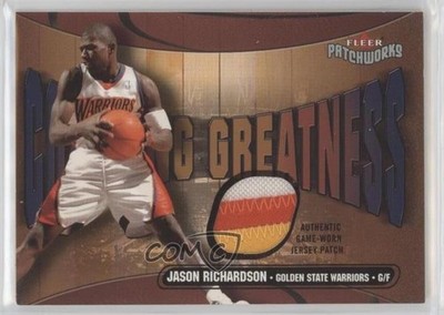 2003 Fleer Patchworks Courting Greatness /150 Jason Richardson #CG-JR Patch 0s5s